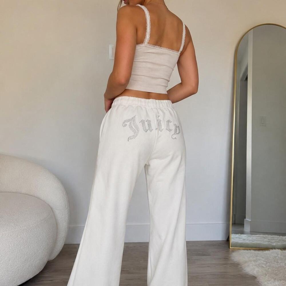 Juicy couture cream sweatpants with